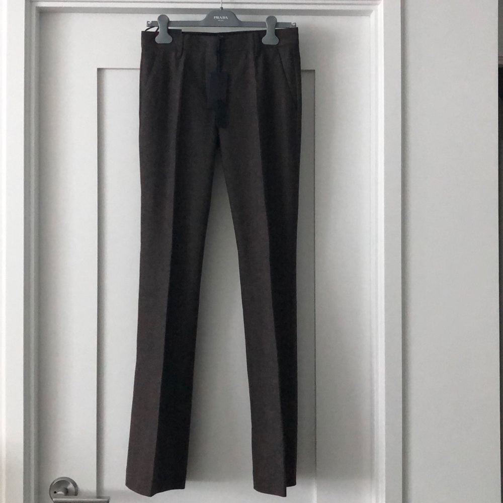 NWT Prada brown wool pants